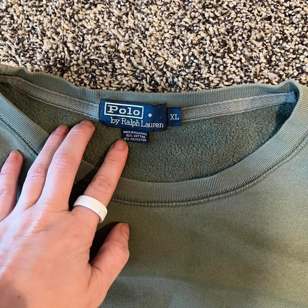 Ralph lauren green oversized crewneck